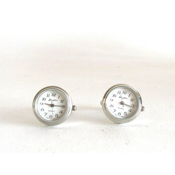 Men's Cufflink's Vintage Designer Crislu Real Sterling Silver Watch Cuff Links - Picture 6 of 6